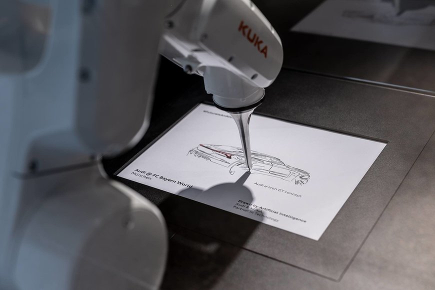 Technology meets Design: Robot draws Audi design sketch